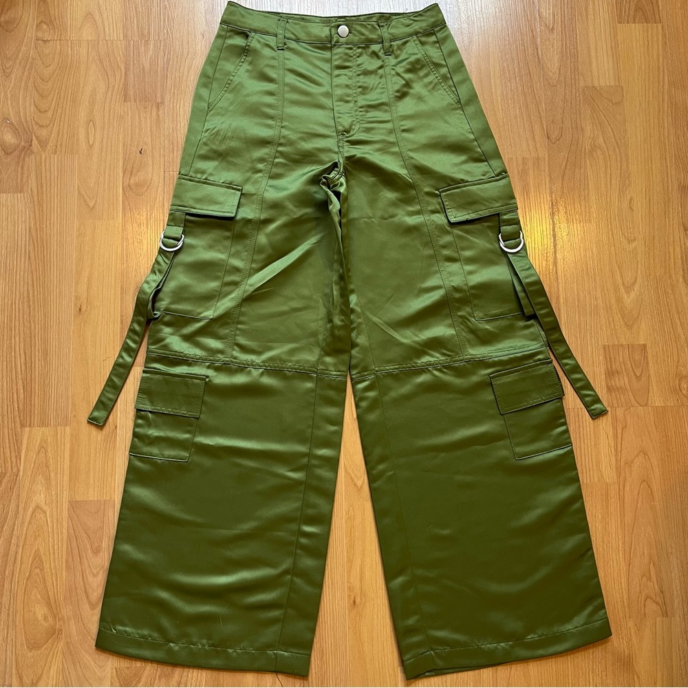 Forever 21 silk cargo pants